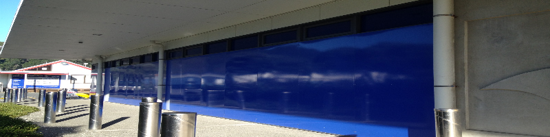 Bollards and steel cladding